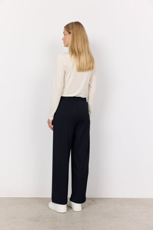Cream Turtle Neck Top