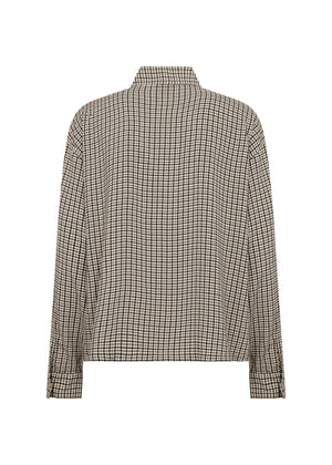 Brown Check Halia Blouse