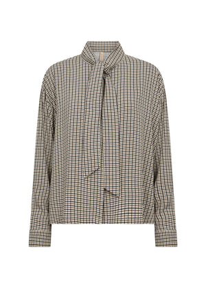 Brown Check Halia Blouse