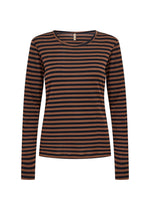 Load image into Gallery viewer, Navy Stripe Helle Top
