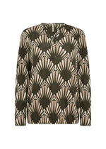 Load image into Gallery viewer, Forest Geometric Print Blouse
