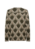 Load image into Gallery viewer, Forest Geometric Print Blouse
