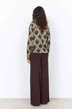 Load image into Gallery viewer, Forest Geometric Print Blouse
