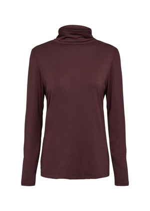 Chocolate Turtle Neck Top