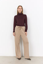 Load image into Gallery viewer, Chocolate Turtle Neck Top
