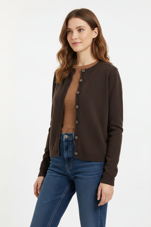 Chocolate Orlean Cardigan