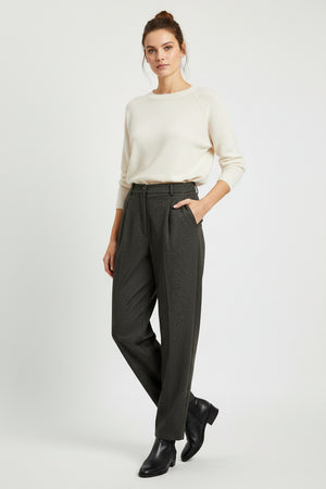 Grey Textured Heika Trousers