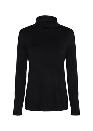 Black Turtle Neck Top