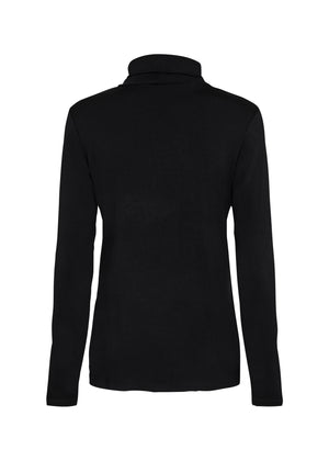 Black Turtle Neck Top