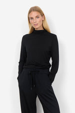 Load image into Gallery viewer, Black Turtle Neck Top
