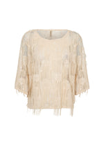 Load image into Gallery viewer, Cream Sequin Detail Jenda Blouse
