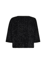 Load image into Gallery viewer, Black Sequin Jasleen Cardigan
