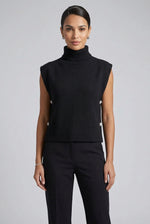 Load image into Gallery viewer, Black Sleeveless Joya Pullover
