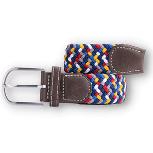 Swole Panda Zigzag Woven Belt Rainbow