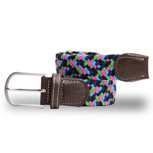 Swole Panda Woven Belt Neon Zigzag