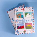 Load image into Gallery viewer, Swole Panda Bamboo Postcard British Landmarks
