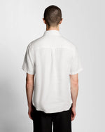 Load image into Gallery viewer, White Linen Short Sleeve Shirt
