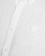 Load image into Gallery viewer, White Linen Short Sleeve Shirt
