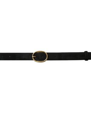 Black Suede Look Belt