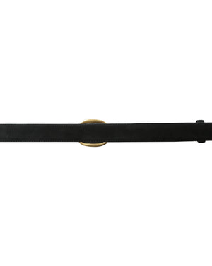 Black Suede Look Belt