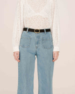 Load image into Gallery viewer, Black Suede Look Belt

