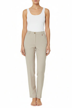 Sand Steffi Pleated Trousers