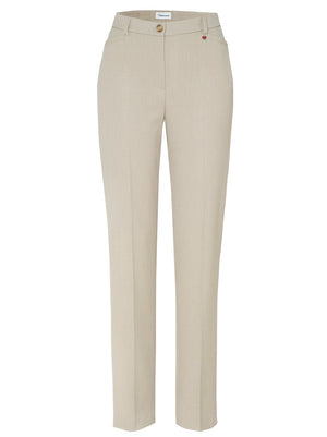Sand Steffi Pleated Trousers