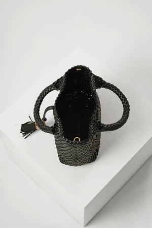 Black Suky Woven Crossbody