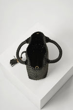 Load image into Gallery viewer, Black Suky Woven Crossbody
