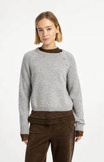 Load image into Gallery viewer, Grey Button Details Sweater
