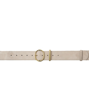 Beige Suede Look Belt