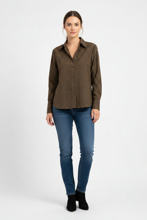 Olive Check Teffa Shirt