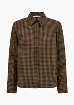 Load image into Gallery viewer, Olive Check Teffa Shirt
