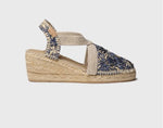 Load image into Gallery viewer, Navy Floral Espadrilles
