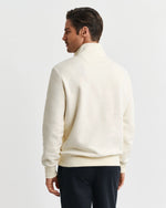 Load image into Gallery viewer, White Graphic Half Zip Sweatshirt
