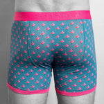 Load image into Gallery viewer, Swole Panda Flamingo Bamboo Boxers Pink
