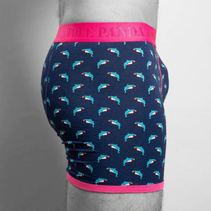 Shark Bamboo Boxers Pink