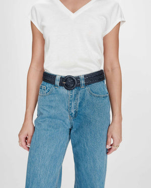 Navy Woven Belt