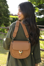 Load image into Gallery viewer, Tan Venetia Crossbody
