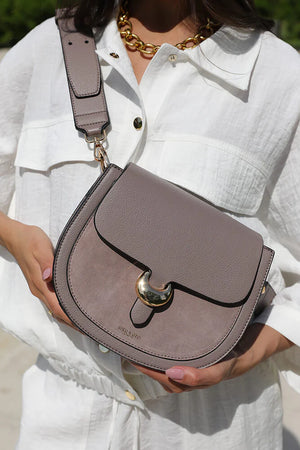 Taupe Venetia Crossbody