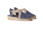 Load image into Gallery viewer, Navy Espadrilles

