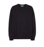 Load image into Gallery viewer, Navy Lambswool V-Neck
