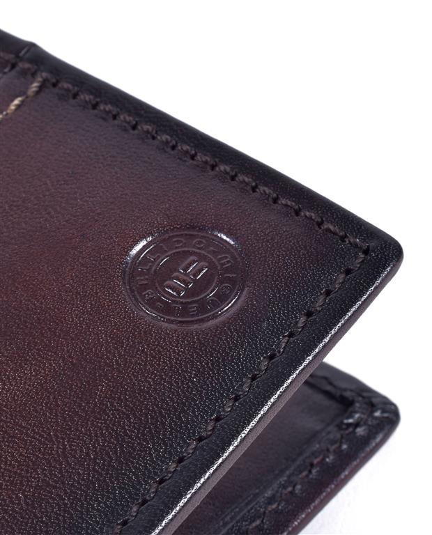 Miguel Bellido Leather Card Holder Wallet Brown