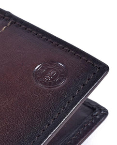 Miguel Bellido Leather Card Holder Wallet Brown