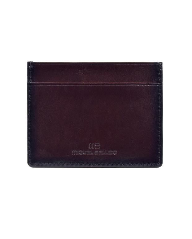 Miguel Bellido Leather Card Holder Wallet Brown