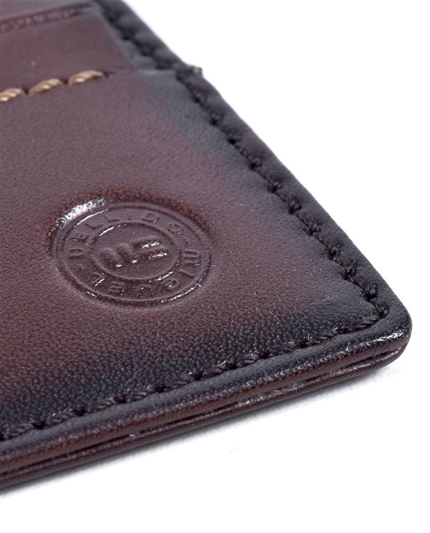 Miguel Bellido Leather Card Holder Wallet Brown