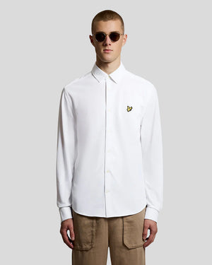 White Oxford Jersey Shirt