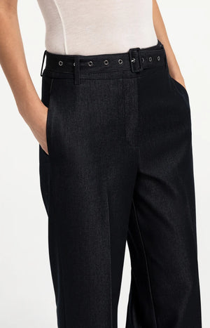 Black Trousers With Belt