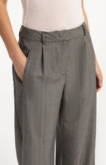 Load image into Gallery viewer, Grey Wide Leg Check Trousers
