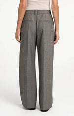 Load image into Gallery viewer, Grey Wide Leg Check Trousers
